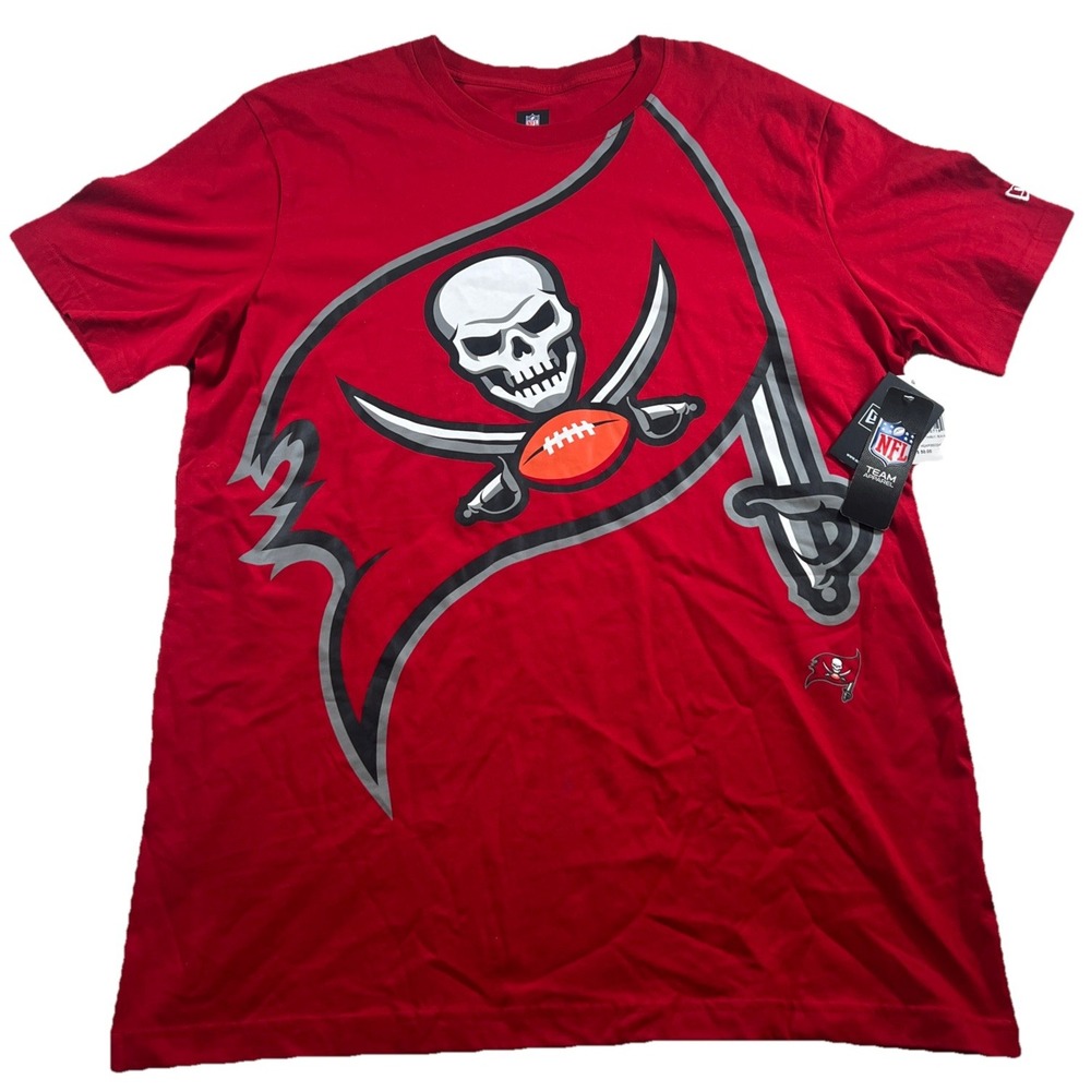 New Era NFL Men's‎ Tampa Bay Buccaneers Short Sleeve T-Shirt XL Huge Logo